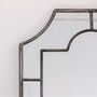Large Decorative Antique Silver Panelled Wall Mirror, thumbnail 4 of 6