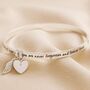 'Never Forgotten' Meaningful Word Bangle, thumbnail 4 of 7