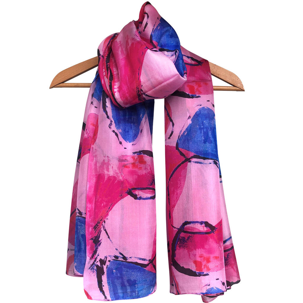 Large 'Tuscany' Pure Silk Scarf, 1 of 3