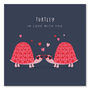 Tortoise Couple Valentine's Card, thumbnail 1 of 2