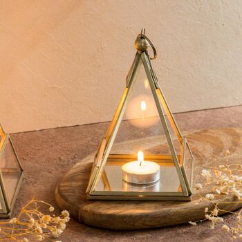 Pyramid Shaped Glass Candle Holder, 6 of 6