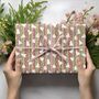 Luxury Striped Christmas Tree Gift Wrapping Paper, Superior Thickness, thumbnail 6 of 9