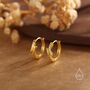 Sterling Silver Octopus Tentacles Huggie Hoop Earrings, thumbnail 2 of 11