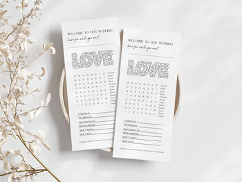 Personalised Wedding Icebreaker Games Cards, 3 of 6