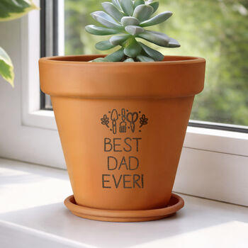 Personalised Gardening Terracotta Plant Pot, 4 of 9