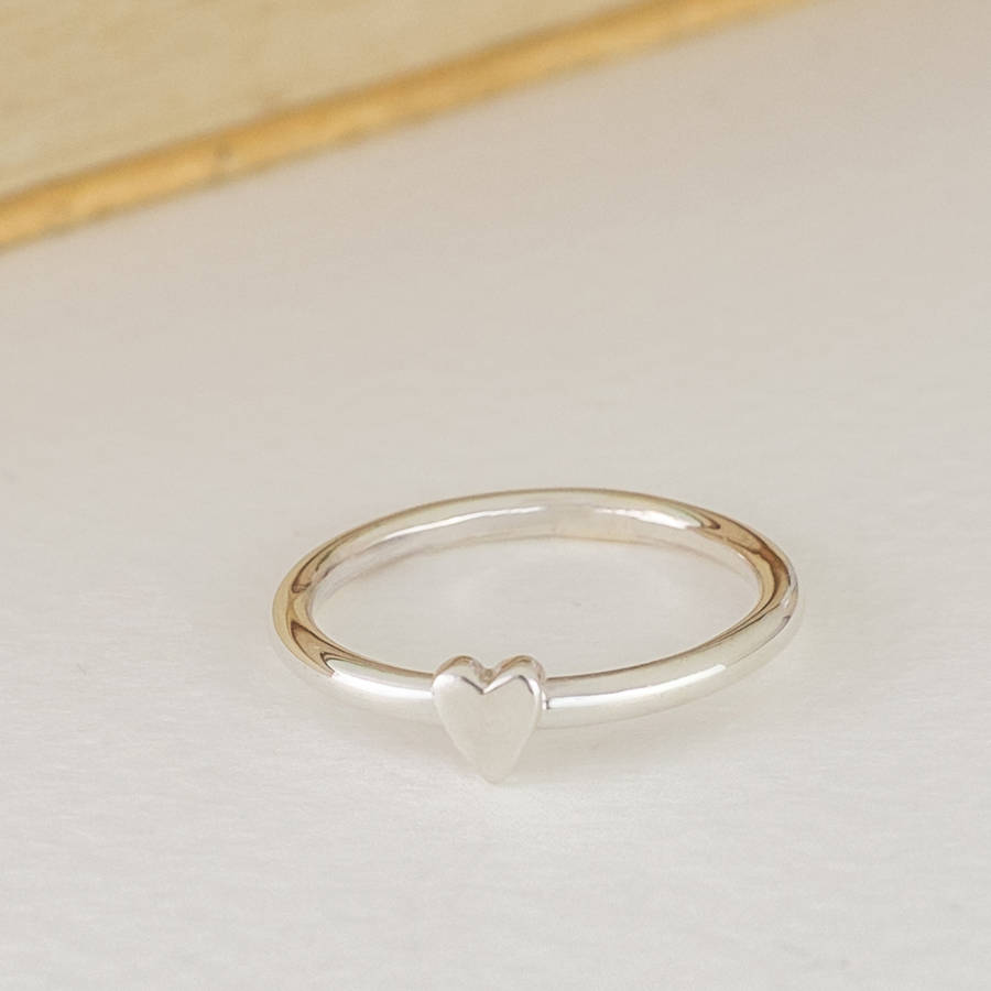 two gold and silver double heart rings by alison moore designs ...