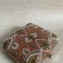 Bronze Embroidered Square Handcrafted Clutch Bag, thumbnail 4 of 7