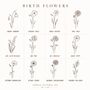 Birth Flower Wooden Birthday Chopping Board, thumbnail 4 of 5