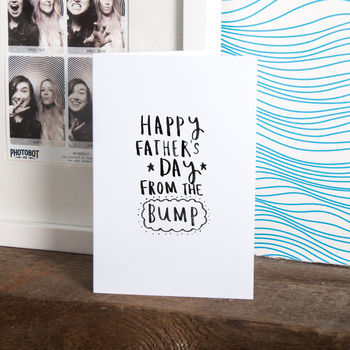 'Happy Father's Day From The Bump' Greetings Card, 3 of 4