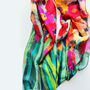 Abstract Colourful Poppy Scarf Gift For Women Birthday Gift For Friend, thumbnail 4 of 10