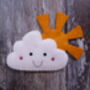 Sun Cloud Felt Decoration Sewing Kit, thumbnail 2 of 6