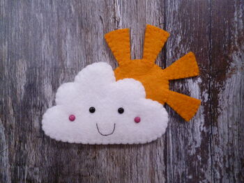 Sun Cloud Felt Decoration Sewing Kit, 2 of 6