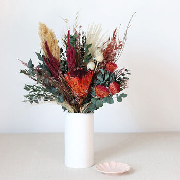 Ruby Autumn Hand Tied Dried Flower Bouquet, 4 of 5