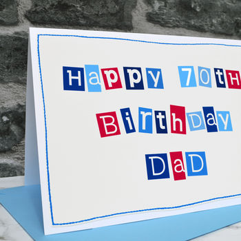 Personalised Mens 70th Birthday Card, 4 of 5