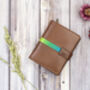 Pride Brown Leather Trifold Wallet Purse Rfid, thumbnail 5 of 6