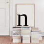 Personalised Bold Lowercase Initial Wall Print, thumbnail 1 of 4