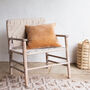 Mango Wood Woven Chair, thumbnail 1 of 3