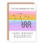 Astrological Pisces Birthday Card, thumbnail 2 of 2