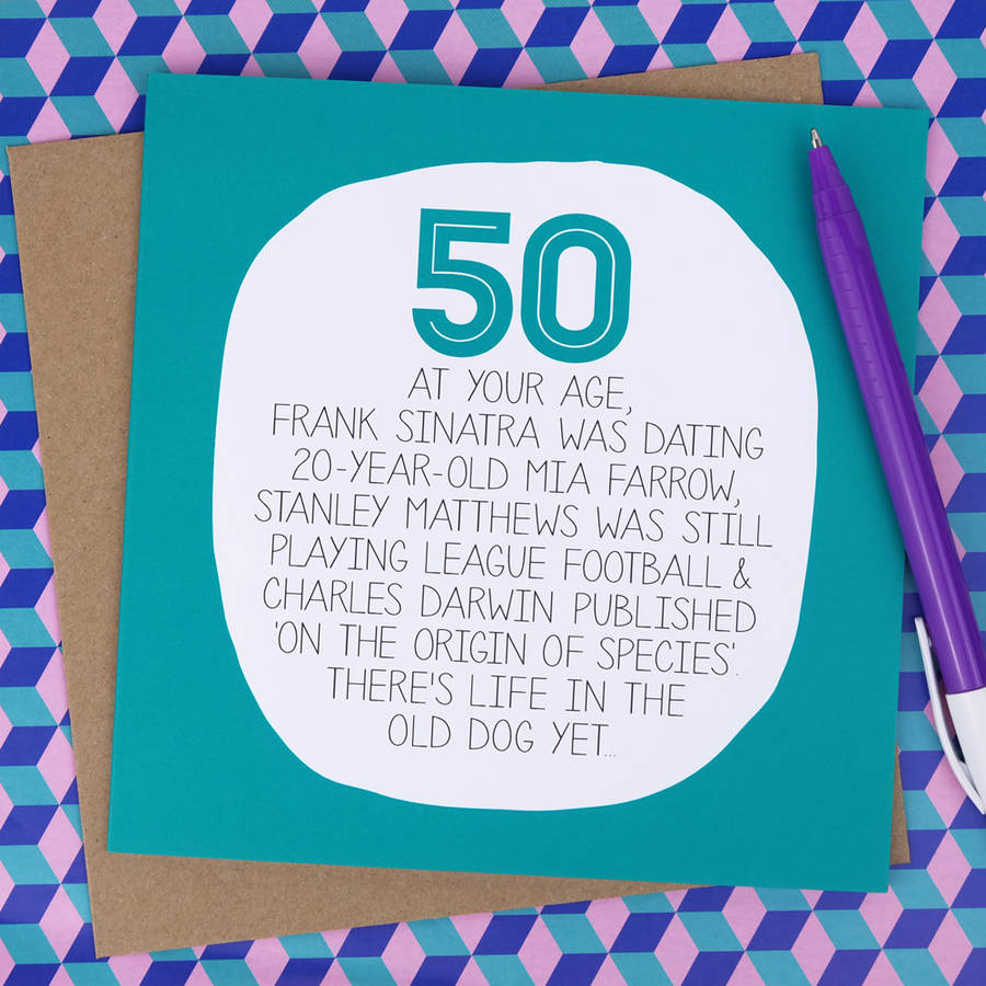 by your age… funny 50th birthday card by paper plane ...