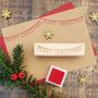 Merry Christmas Bunting Rubber Stamp, thumbnail 1 of 2