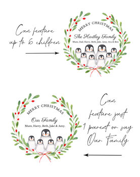 Christmas Family Maximum Up To Six Penguins, 3 of 4