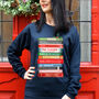 Funny Literary Christmas Jumper, thumbnail 1 of 6