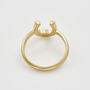 Gold Lucky In Love Ring, thumbnail 4 of 8