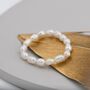 Genuine Baroque Pearl Elastic Ring, thumbnail 5 of 12