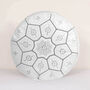 Moroccan Leather Tile Print Pouffe, thumbnail 10 of 11