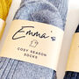 Personalised Autumn Winter Sock Gift Choice Of Six Colours, thumbnail 6 of 10