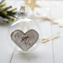 Personalised Love Heart Bauble For Couple, thumbnail 3 of 5