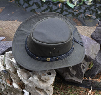 The Wilderness Waxed Cotton Hat Unisex Hats, 11 of 11