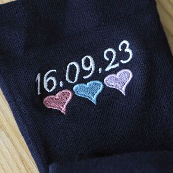 Personalised Wedding Date Groomsmen Best Man Socks Gift, 5 of 6