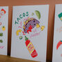 Mexican Tacos Art Print Series, thumbnail 5 of 7