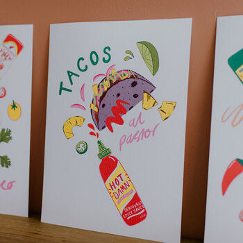 Mexican Tacos Art Print Series, 5 of 7