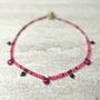 'La Vie En Rose' Opal Chalcedony And Garnet Necklace, thumbnail 2 of 8