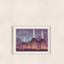 Battersea Power Station London Travel Poster Art Print, thumbnail 2 of 8