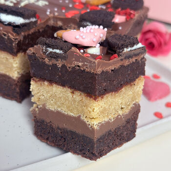 Be Mine Personalised Brownie Slab, 4 of 5