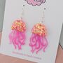 Handmade Resin Jellyfish Earrings That Wiggle With Every Step, thumbnail 7 of 12