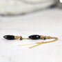 Black Diamond And Spinel Earrings, thumbnail 4 of 4