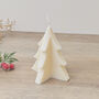 White Christmas Tree Candle Christmas Decoration, thumbnail 2 of 5