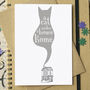 'A Cat Makes A House A Home' Unframed Print, thumbnail 7 of 8