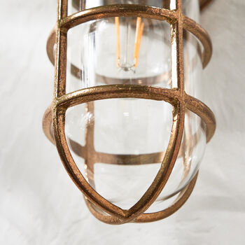 Sedgwick Caged Outdoor Wall Light, 6 of 6