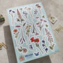 Cottage Garden Floral Vinyl Sticker Sheet, thumbnail 3 of 4