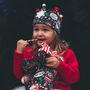 Kids Personalised Hand Painted Christmas Denim Crown, thumbnail 4 of 12