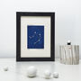 Personalised Libra Constellation Woodblock Print, thumbnail 1 of 6