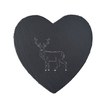 Stag Heart Slate Cheeseboard Gift Boxed | Homeware | Kitchenware | Home Decor, 2 of 2