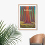 Redwood National Park Travel Poster Art Print, thumbnail 4 of 8