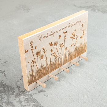 Field Of Flowers Handcrafted Key Holder, 2 of 6