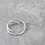 Sterling Silver Round Tapered Eclipse Pendant, thumbnail 7 of 10